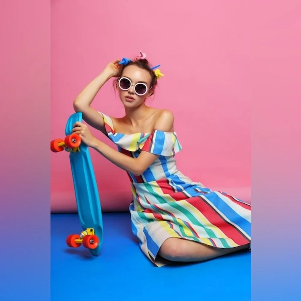 ASOS Multicolor Strapless Dress - Picture 2 of 8